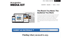 Desktop Screenshot of nytmediakit.com